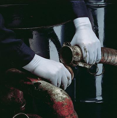 SHOWA Best Glove Small Blue 9.5" N-DEX Plus 8 mil Utility Grade Nitrile Ambidextrous Lightly Powdered Disposable Gloves With Smooth Finish