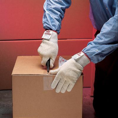 SHOWA Best Glove Small White D-Flex PLUS 7 Gauge Medium Weight High Performance Polyethylene Seamless Left Hand Cut Resistant Glove With Dotted Coating