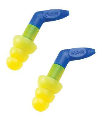 3M Multiple Use E-A-R UltraFit 27 Triple Flange Polymer Uncorded Earplugs With Pistol-Grip Handle (1 Pair Per Poly Bag, 100 Pair Per Box)