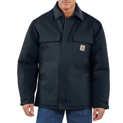 Carhartt Large Regular Dark Navy Arctic Quilt-Lined 12 Ounce Cotton Duck Traditional Coat