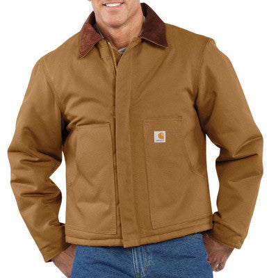Carhartt Large Regular Brown Arctic Quilt Lined 12 Ounce Cotton Duck Traditional Jacket