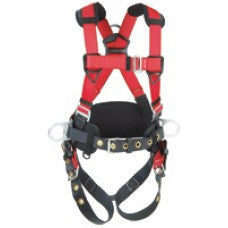 DBI/SALA Medium/Large Protecta PRO Construction Style Harness With Back And Side D Rings, Hip Pad And Belt And Tongue Buckle Legs