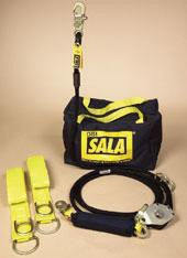 DBI/SALA Sayfline 60' Horizontal Lifeline System With Kernmantle Rope Lifeline With Tensioner, Two Tie-Off Adapter And Anchor System With Storage Bag
