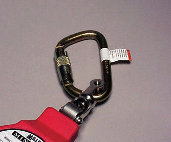 Miller MiniLite Fall Limiter With Steel Twist-Lock Carabiner, Swivel Shackle And ANSI Z359 Certification
