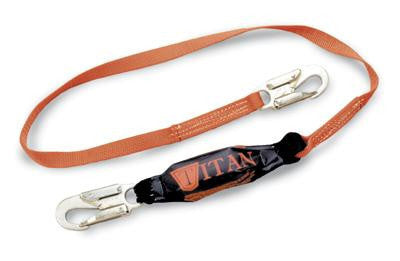 Miller 6' Titan T-Bak Single Leg Tie-Back Lanyard With Shock Absorber