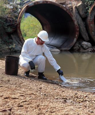DuPont Large White ProShield 10 mil Anti-Static NexGen Disposable Coveralls With Front Zipper Closure, Collar And Set Sleeves (25 Per Case)