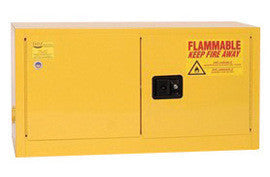 Eagle 15 Gallon Yellow Two Door Self-Closing Flammable Safety Storage Cabinet