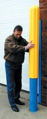 Eagle 6" High-Visibility Yellow Round Bumper Post Sleeve