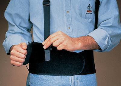 Ergodyne Medium (30"-34") ProFlex 1100SF Black Standard Lower Back And Abdominal Support With Sticky Fingers Stays