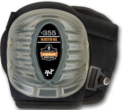 Ergodyne Black ProFlex 355 Short Cap Injected Gel Knee Pad