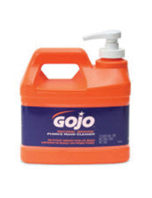 GOJO 1/2 Gallon Pump Bottle Natural* Orange Hand Cleaner With Pumice Scrubing Particles