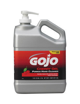 GOJO 1Gallon Pump Bottle Cherry Scented Cherry Gel Pumice Hand Cleaner