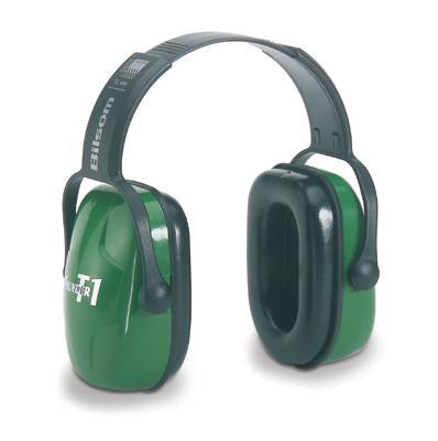 Howard Leight Thunder T1 Light Green Plastic Headband Noise Blocking Earmuffs