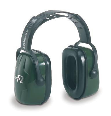 Howard Leight Thunder T2 Dark Green Plastic Headband Noise Blocking Earmuffs