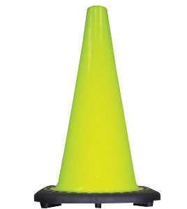JBC Safety 28" Lime PVC Traffic Cone With Black Base