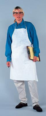 Kimberly-Clark Professional* 28" X 40" White KleenGuard A20 Lightweight MICROFORCE* Disposable Breathable Particle Protection Apron Without Pockets