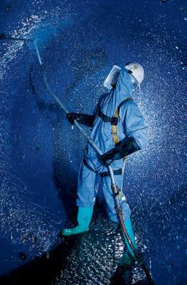 Kimberly-Clark Professional* 2X Blue KleenGuard* A60 Breathable, Microporous Film Laminate Disposable Coveralls With Storm Flap Over Front Zipper Closure, Attached Hood And Boots, Elastic Back, Wrists, Ankles, Hood And Boots (24 Per Case)