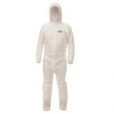Kimberly-Clark Professional* 2X White KleenGuard* A20 MICROFORCE Disposable Coveralls With Front Zipper Closure (24 Per Case)