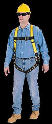 MSA Standard Workman Vest Style Harness With Qwik-Fit Chest Strap And Tongue Buckle Leg Strap
