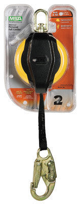 MSA 12' Workman Web Personal Fall Limiter With 36C Snaphook Lifeline Connection