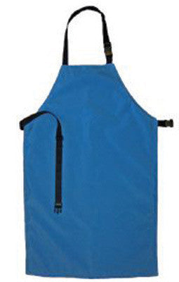 National Safety Apparel 24" X 54" Blue Cryogen Safety Chemical Protection Bib Apron