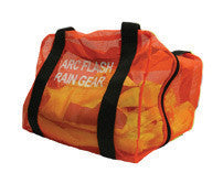 National Safety Apparel One Size Fits All Orange Arc H2O Mesh Rainwear Garmet Bag With Zipper Closure