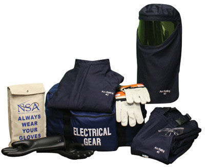 National Safety Apparel HRC4 ArcGuard Compliance Large Personal Protection Kit - Size 9 Gloves