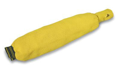 National Safety Apparel 9-1/2oz Regular Yellow Kevlar Mesh Sleeve With Blue Elastic On One End & Kevlar Knit Wrist With Thumb Slot On Other