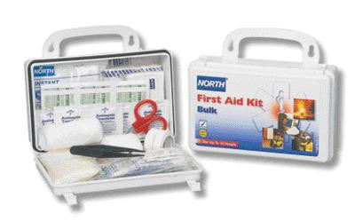 North 10 Person Weatherproof Plastic Bulk First Aid Kit