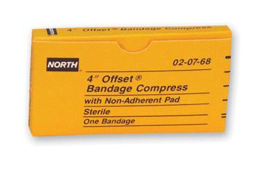 North 3" Latex-Free Sterile Offset Compress Bandage (1 Per Box)