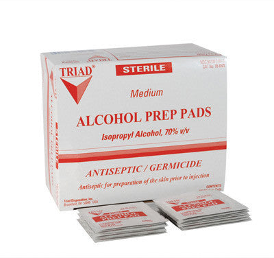 North Individually Wrapped Premoistened 70% Isopropyl Alcohol Prep Pads (200 Per Box)