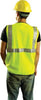 OccuNomix Large Yellow OccuLux Lightweight Polyester Class 2 Vest With Zipper Front Closure And 2" 3M Scotchlite Reflective Tape Striping