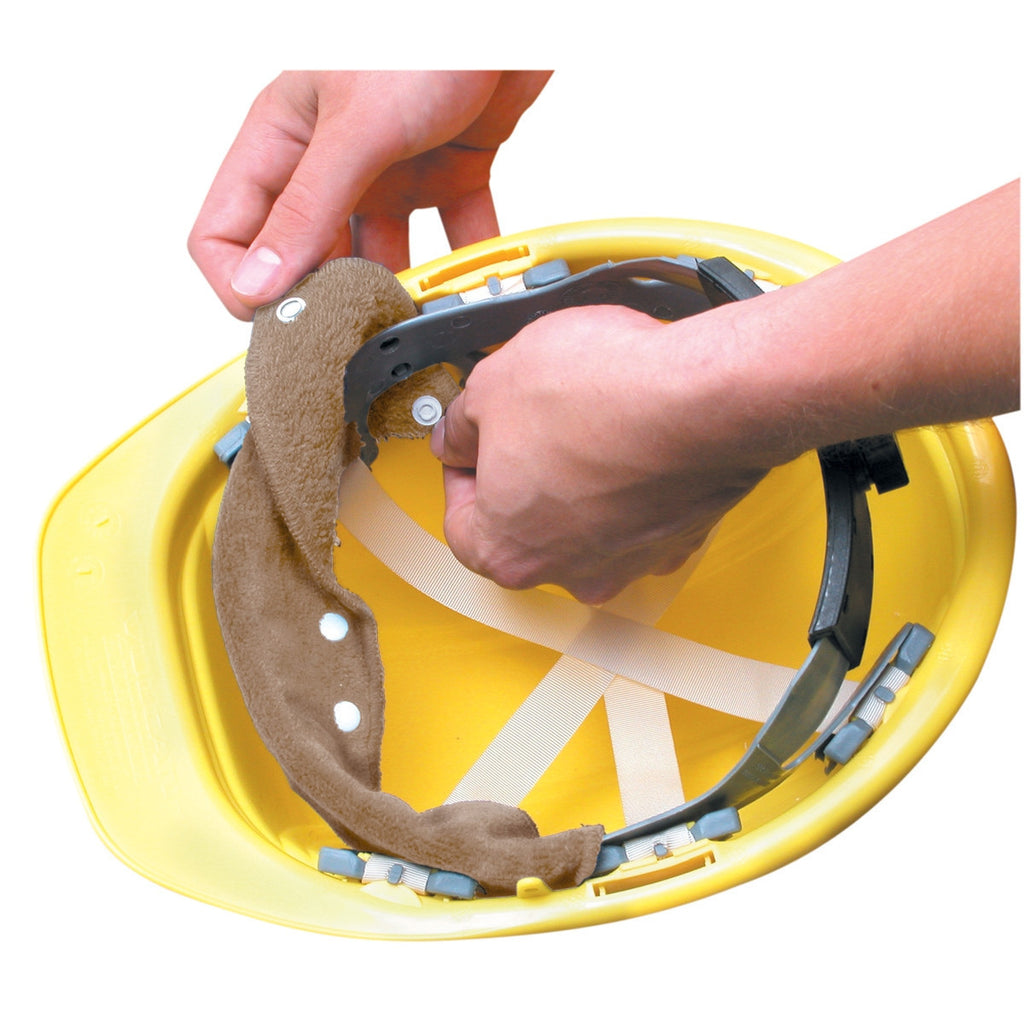 OccuNomix Beige Terry Toppers Snap-On Sweatband For Headgear (Bulk Package, 100 Per Package)