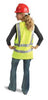 Radnor Large Yellow Lightweight Polyester Class 2 Surveyor's Vest With Zipper Front Closure, 2" 3M Scotchlite Reflective Tape Striping, Fully Dielectric, Non-Conductive Zipper And 12 Pockets