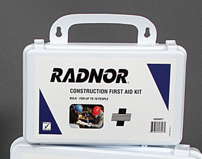 Radnor 10 Person Bulk Construction First Aid Kit In Plastic Case