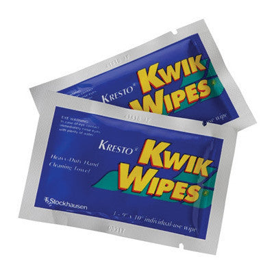 STOKO 9" X 10" Single Towelette Pouch KRESTO KwikWipes Hand Cleaning Towels (100 Per Box)