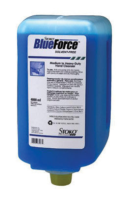 STOKO 4.0 Liter Bottle BlueForce Neutral, Fresh Scented Medium To Heavy Duty Hand Cleaner (2 Each Per Case)