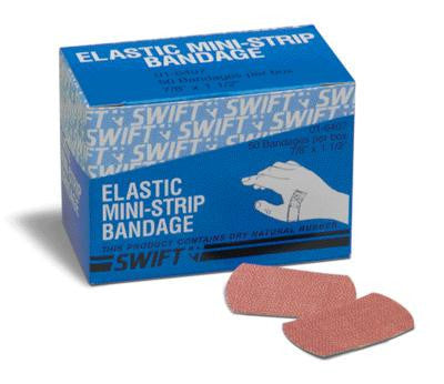 Swift First Aid 7/8" X 1 1/2" Heavy Woven Mini Strip Adhesive Bandage (50 Per Box)