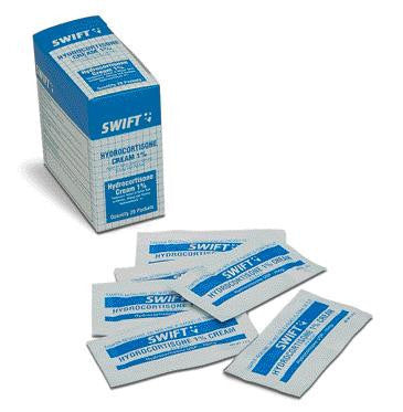 Swift First Aid 1 Gram Foil Pack 1% Hydrocortisone Cream (20 Per Box)