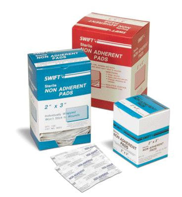 Swift First Aid 3" X 4" Sterile Non-Adherent Gauze Pad (50 Per Box)