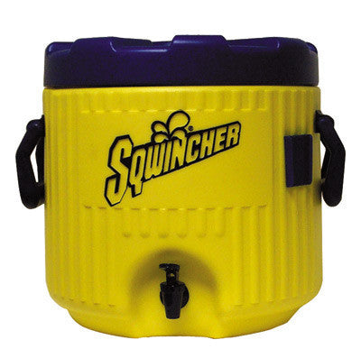 Sqwincher 3 Gallon Cooler/Dispenser With Quick-Flow Spigot And Cup Dispenser Bracket