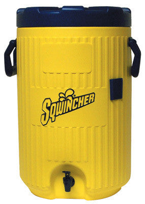 Sqwincher 5.5 Gallon Cooler/Dispenser With Quick-Flow Spigot And Cup Dispenser Bracket