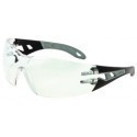 Uvex Pheos Safety Glasses With Anthracite And Gray Frame And Clear Dura-streme Hard Coat Anti-Fog Lens
