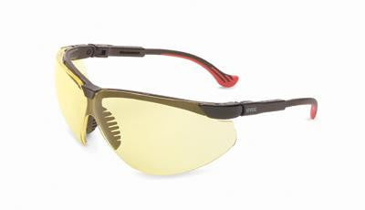 Uvex By Sperian Genesis XC Safety Glasses With Black Frame And Amber Polycarbonate Ultra-dura Anti-Scratch Hard Coat Lens