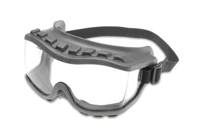 Uvex Strategy Non-Vented Over The Glasses Goggles With Gray Light Weight Soft Frame, Clear Uvextra Anti-Fog Lens And Neoprene Headband