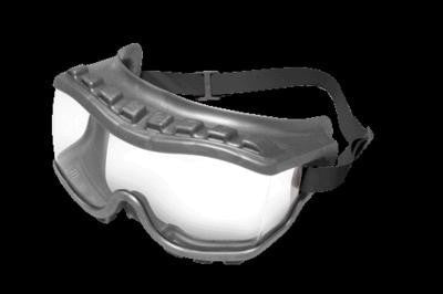 Uvex Strategy Indirect Vent Over The Glasses Goggles With Gray Light Weight Soft Frame, Clear Uvextra Anti-Fog Lens And Neoprene Headband