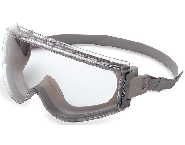 Uvex Stealth Over The Glasses Chemical Splash Impact Goggles With Navy Frame, Clear Anti-Scratch/Anti-Fog Lens And Nylon Headband