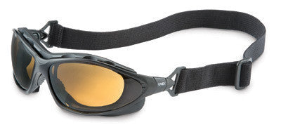 Uvex By Honeywell Seismic Sealed Safety Glasses With Black Frame And Espresso Polycarbonate Uvextra Anti-Fog Lens