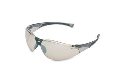 Sperian A800 Series Safety Glasses With Gray Frame And Silver Polycarbonate Anti-Scratch Hard Coat Indoor/Outdoor Mirror Lens