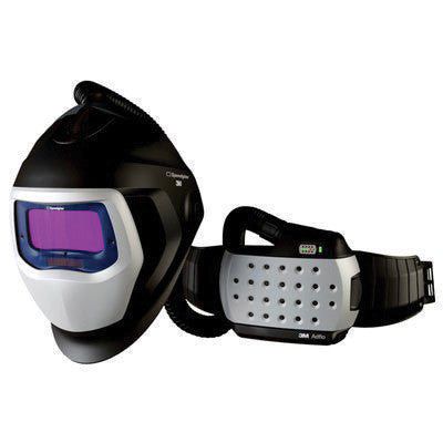 3M Adflo Powered Air Purifying Respirator High Efficiency System with 3M Speedglas 9100 Air Welding Helmet With SideWindows And 9100X Shades 5, 8-13 Auto-Darkening Filter